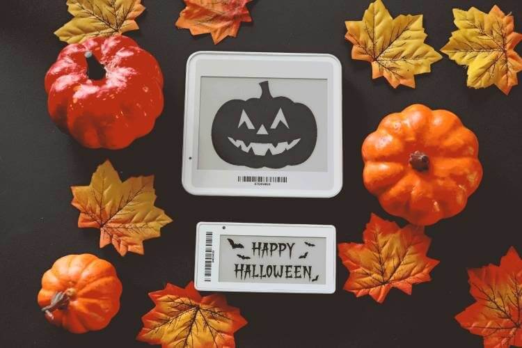 Danavation Digital Price Tag Labels with Halloween messages